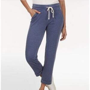 ADYSON PARKER Blue Crop Knit Jogger Pant Plus Size 3X